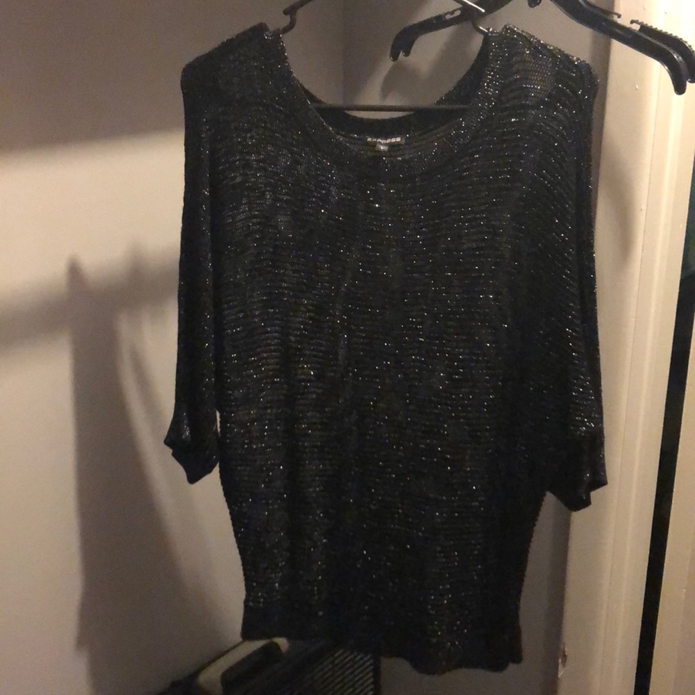 ✨Express Black Glitter Shirt✨